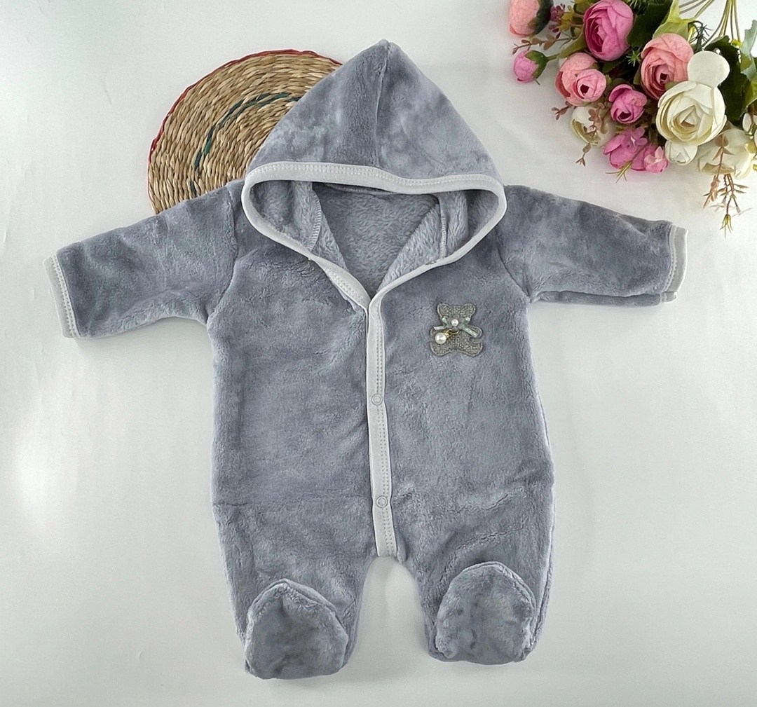 комбинезон для новорожденного,плюшевый комбинезон,комбинезон велюровый для новорожденных 62 baby go,утепленный комбинезон для новорожденного,комбинезон для новорожденных из велсофта