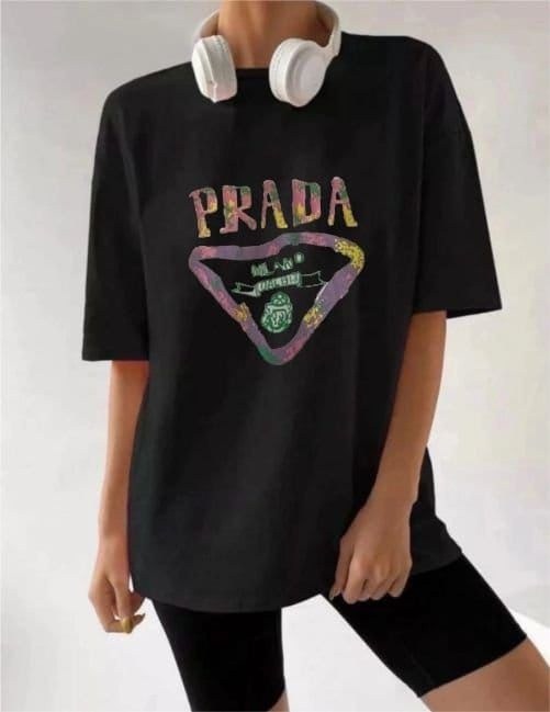 оверсайз футболка женская,футболка prada,футболка женская,футболка женская оверсайз принт,футболке
