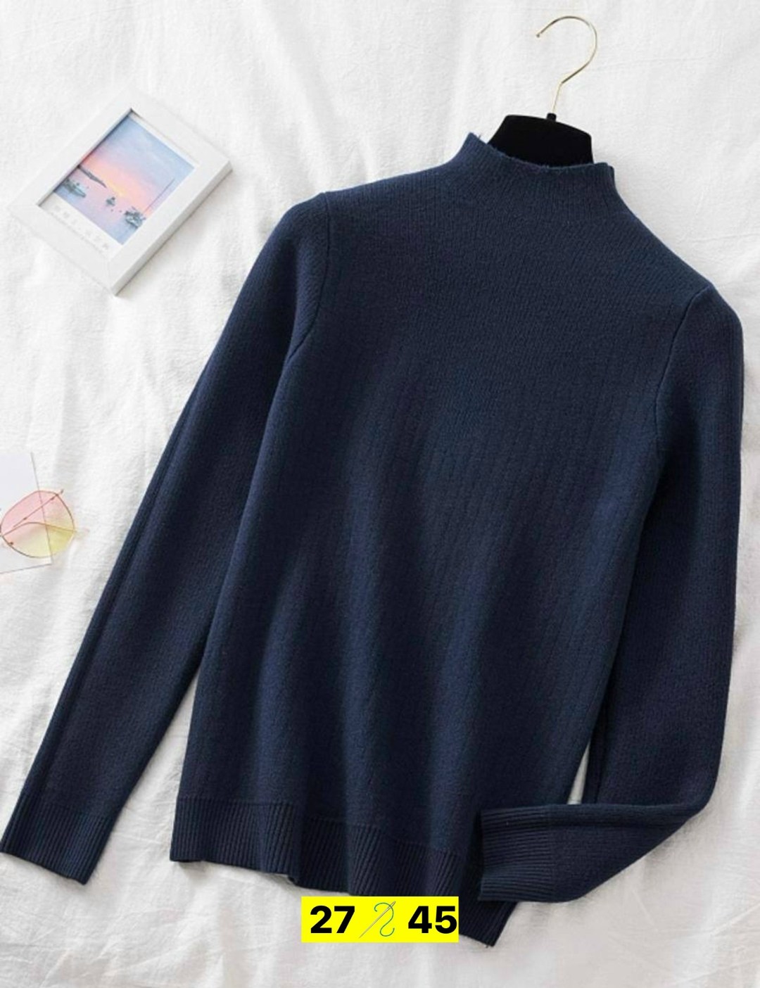 свитер с высоким воротом,женский вязаный свитер с высоким воротником,женский вязаный свитер,свитера женские,повседневный джемпер