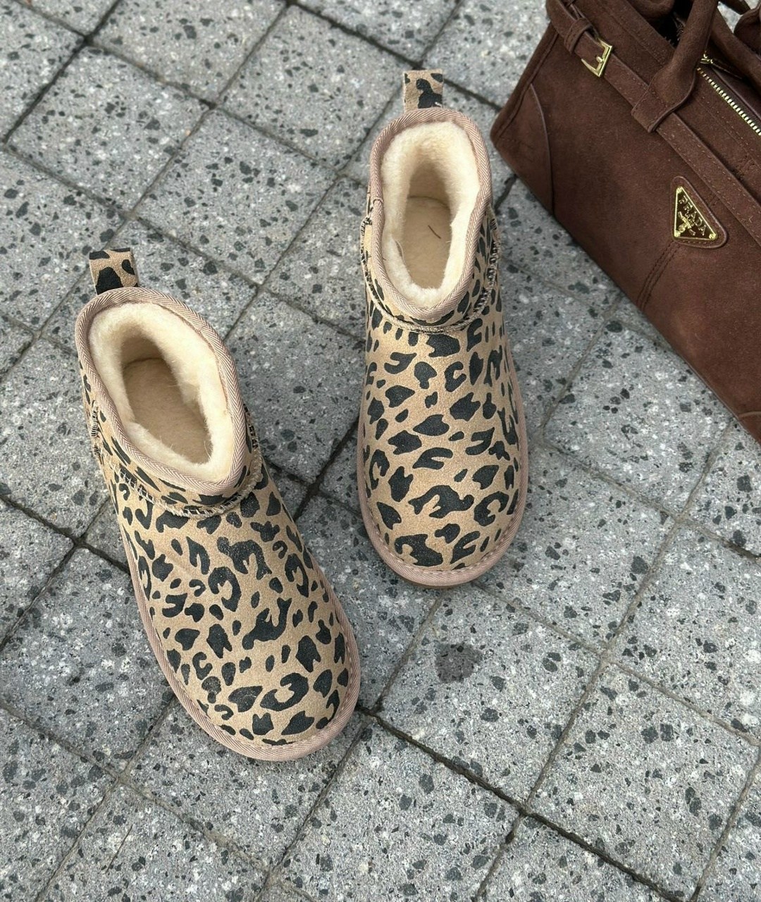 угги женские,леопардовые угги,,женская ,зимние угги