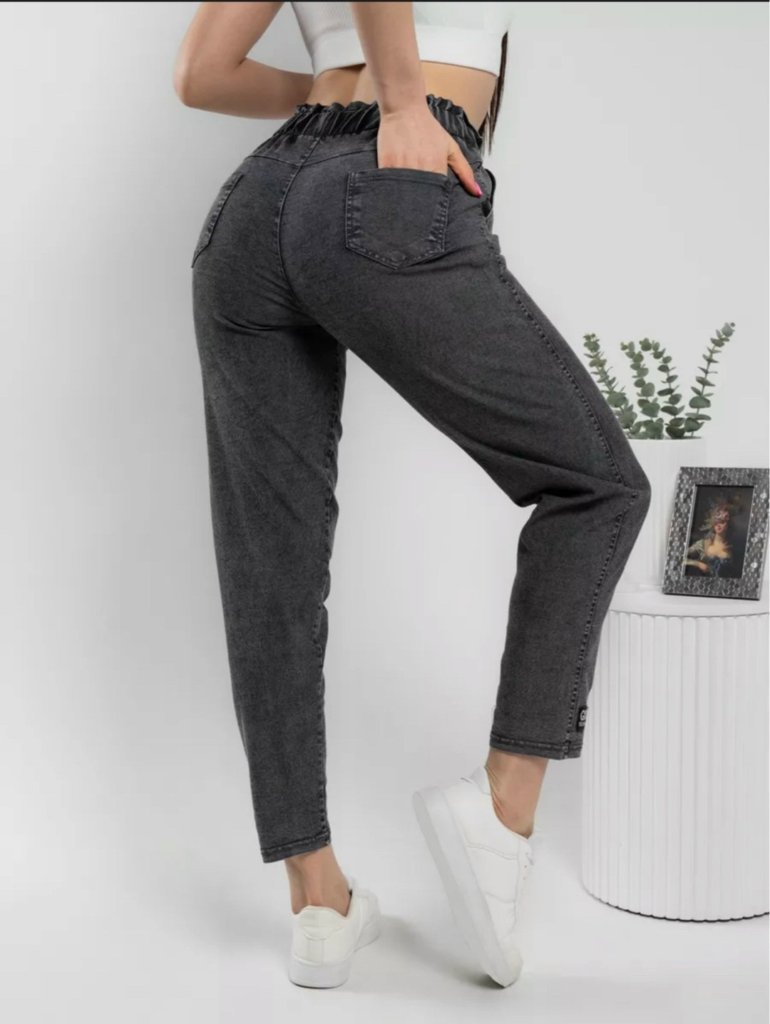 джинсы женские,мом джинсы женские серые на резинке,джинсы брюки,джинсы штаны,джинсы женские серые