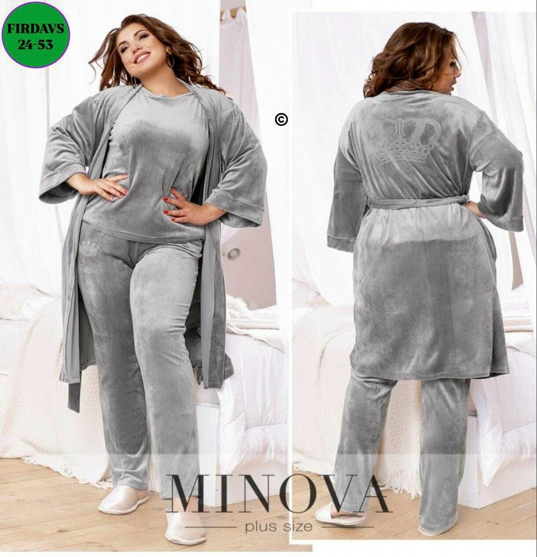 домашний комплект из велюра,велюровый комплект,пижама велюровая женская,костюм велюровый,халат велюровый женский