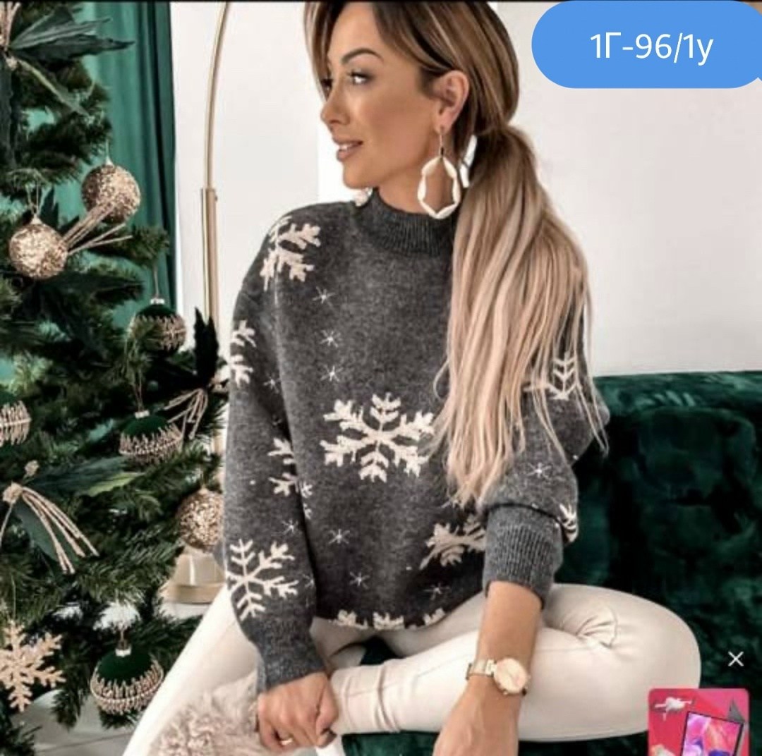 свитер со снежинками,акриловый свитер,джемпер новогодний,рождественские свитера,новогодние свитера