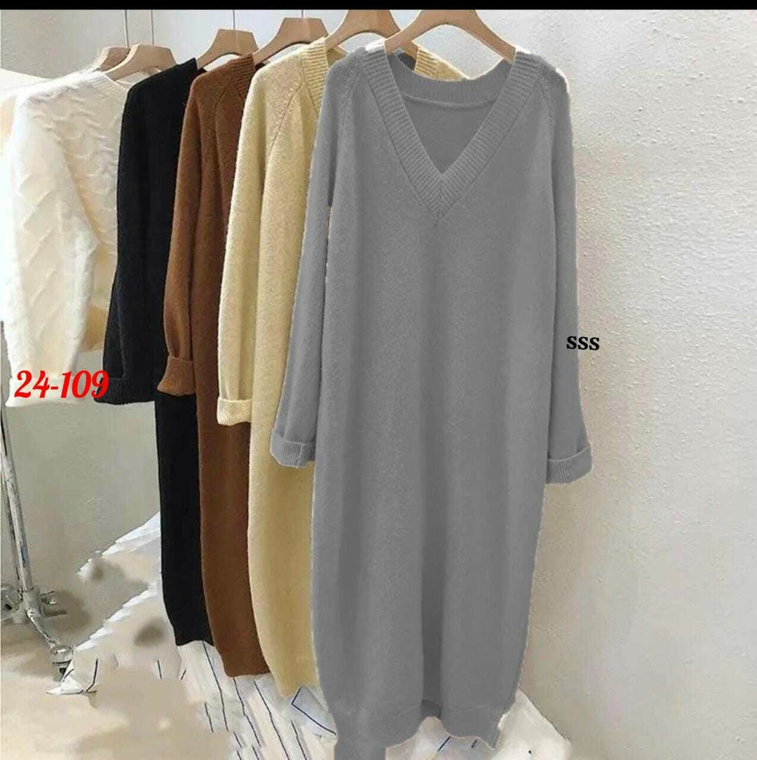 женское повседневное трикотажное длинное платье,трикотажное платье,платье вязаное,платье вязаное женское,платье прямое