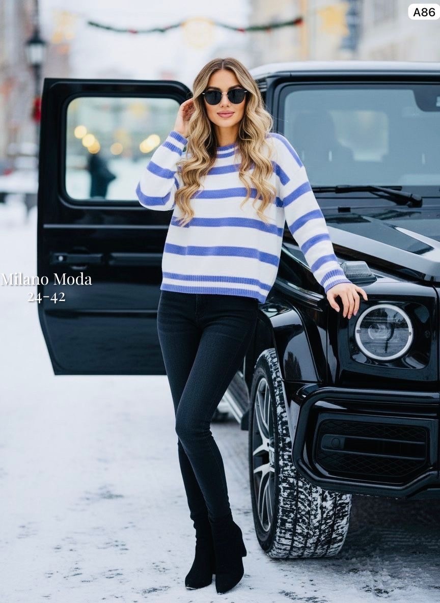 свитер,модные свитера,свитера женские,женский свитер в полоску,полосатый свитер оверсайз
