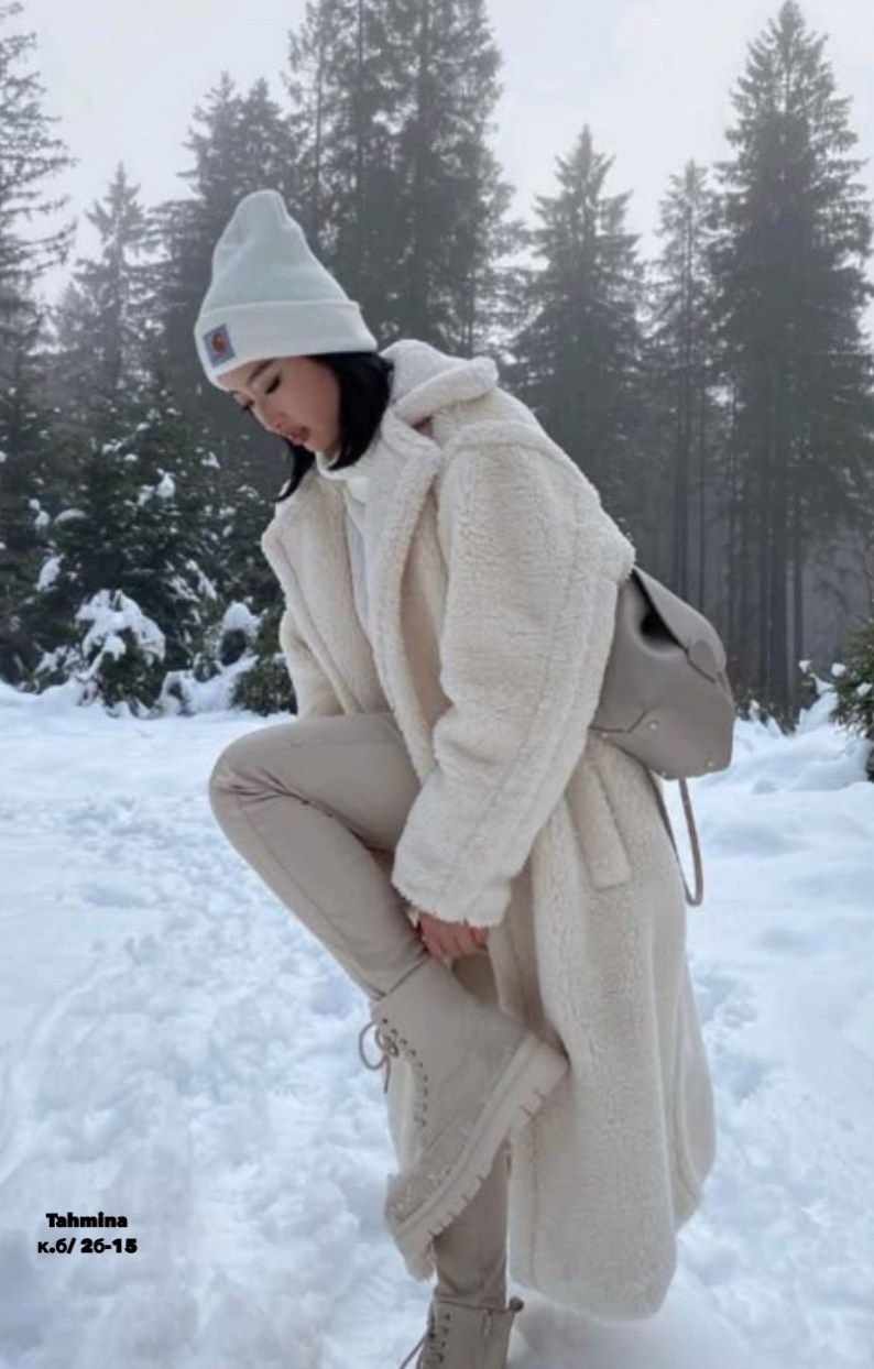 пальто модное,зимний стиль,образы с шубой тедди,зимний стиль одежды,шуба модная