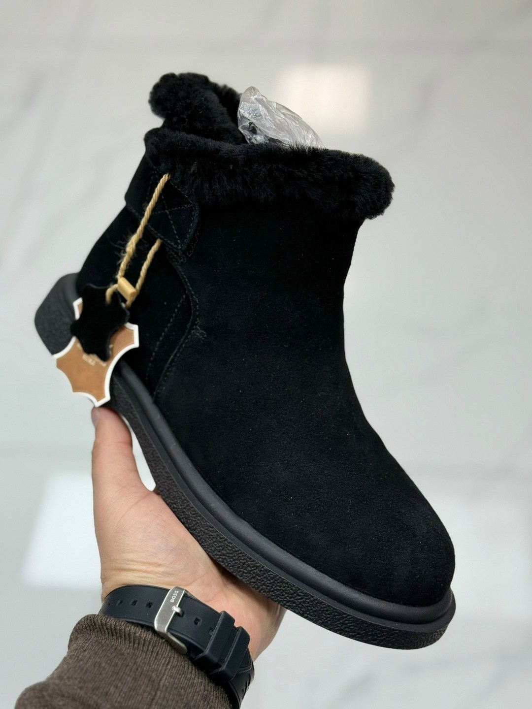 ,угги мужские,угги челси,замшевые ботинки,зимний  мужской