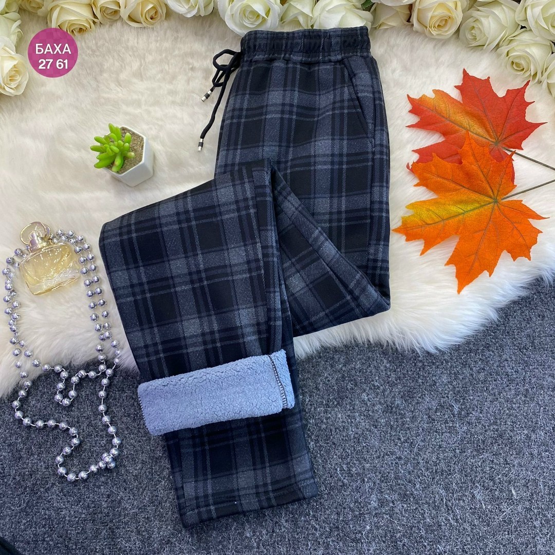 брюки в клетку,брюки женские в клетку,теплые штаны,штаны в клетку,клетчатые брюки