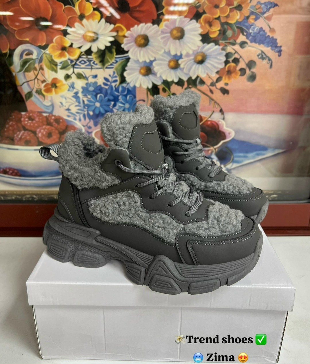 ,женские кроссовки,зимние кроссовки,теплые кроссовки,черные кроссовки