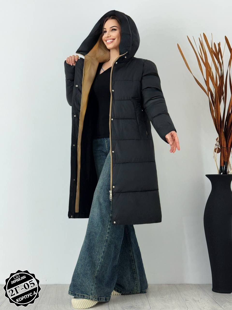 женская куртка зимняя,удлиненная куртка,демисезонный пуховик,куртка женская,пуховик зимний длинный куртка с капюшоном