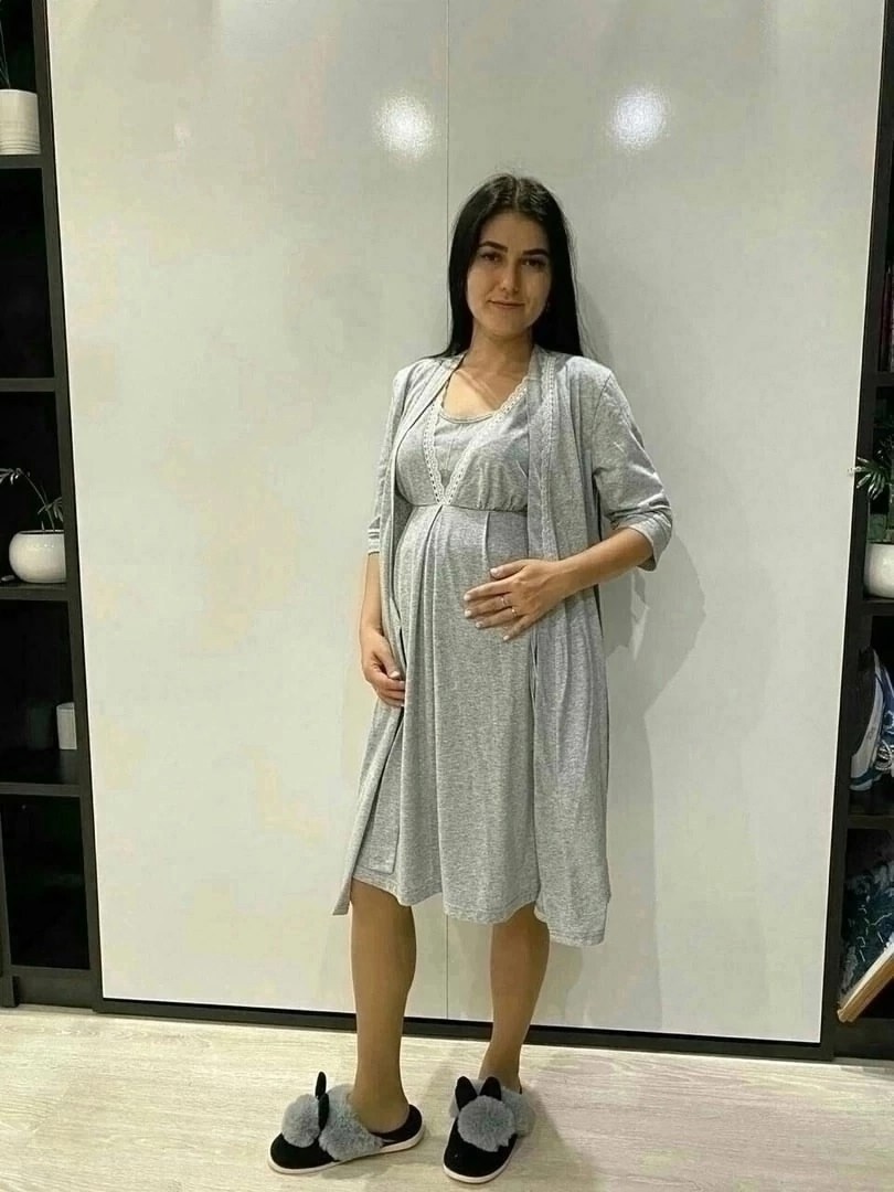 халат и сорочка для беременных и кормящих в роддом,халат с сорочкой для беременных и кормящих,комплект для беременных и кормящих халат и сорочка,халат и сорочка для беременных,сорочка для беременных и