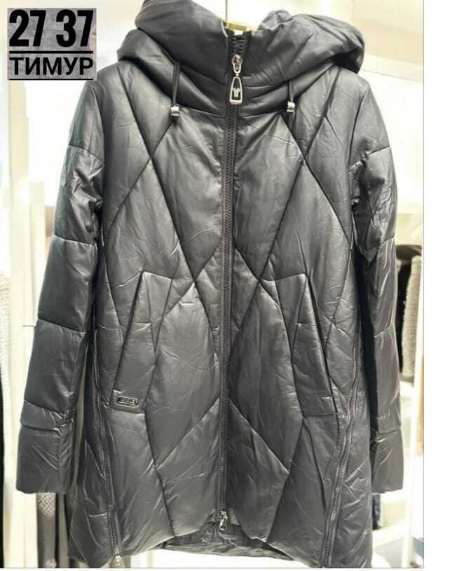 кожаный пуховик,зимние куртки,куртки зимние женские,женские пуховики,куртка из экокожи