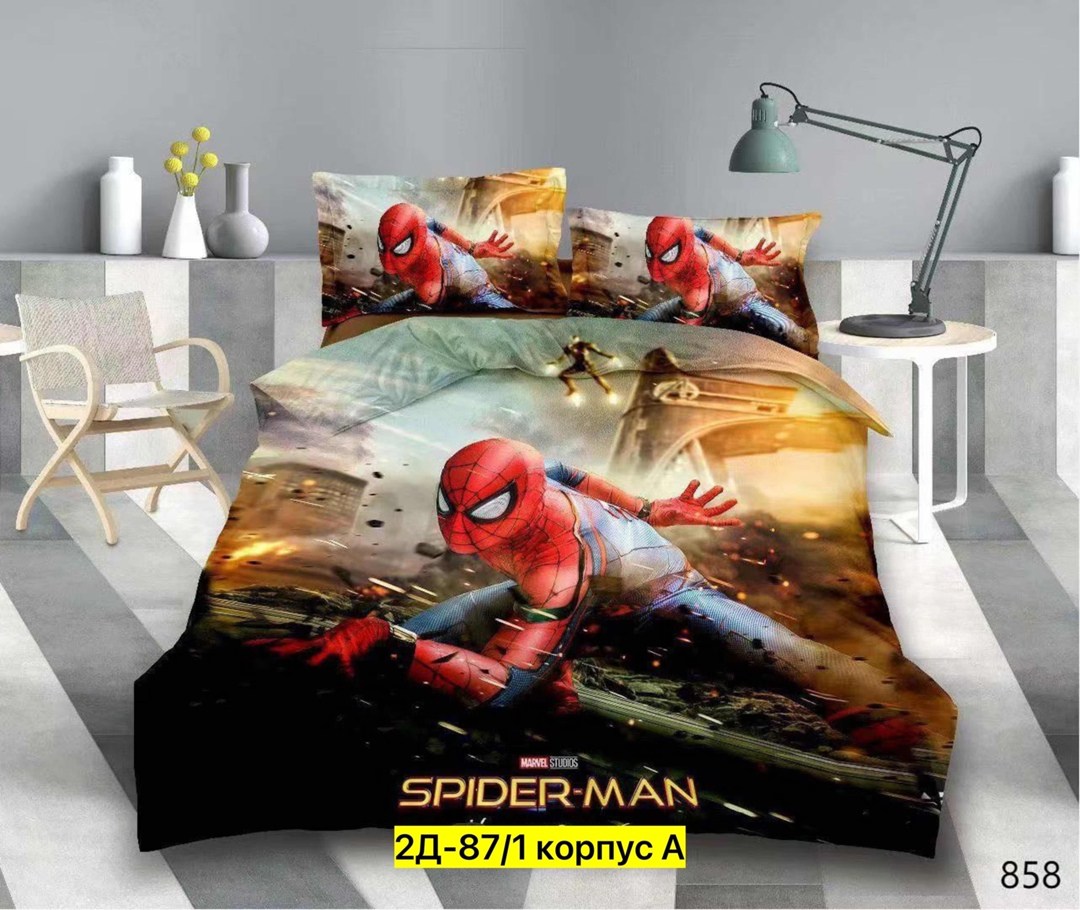 постельное белье человек паук,постельное белье спайдермен детское,постельное бельё человек-паук 1.5 сп,постельное белье детское 1 5 спальное,комплект постельного белья детский