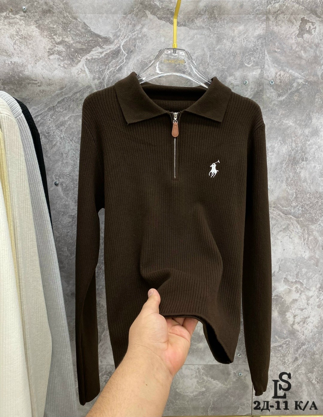 женская кофта,поло кофта,кофта коричневая,свитера женские,кофта с замком