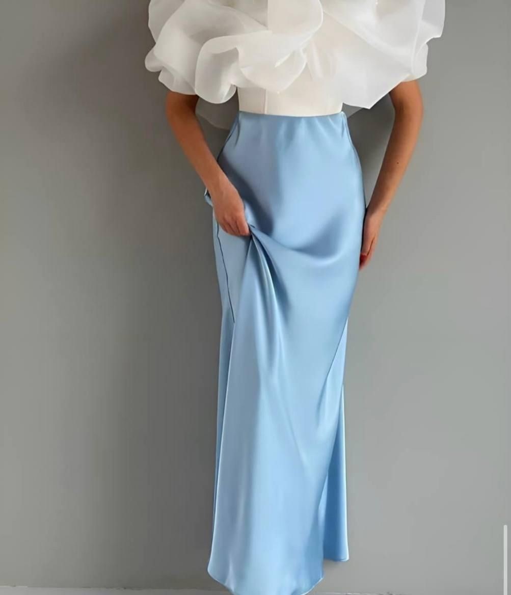 шелковая юбка миди,юбка миди,юбка стильная,юбка женская миди,атласная юбка миди