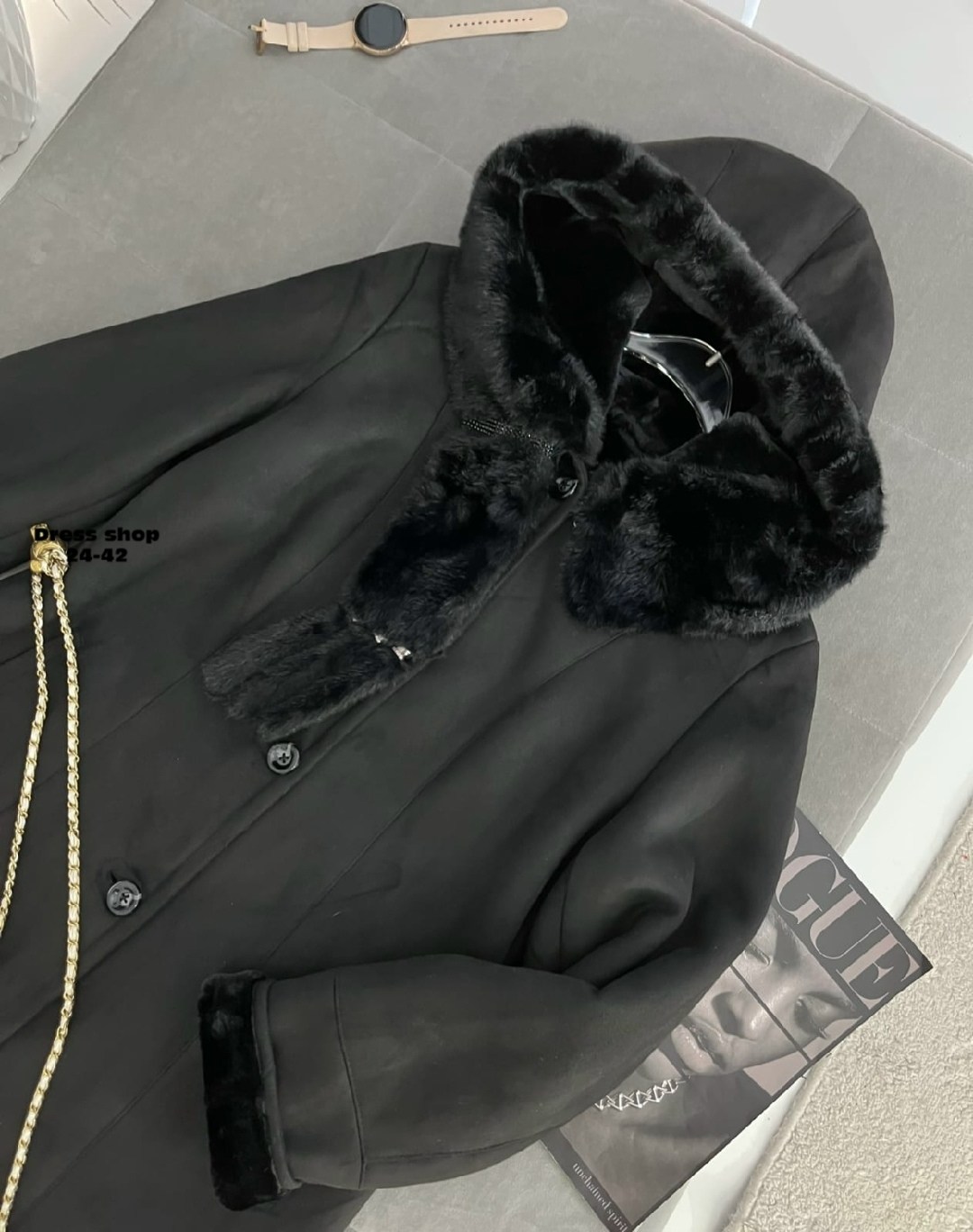дубленка женская,дубленка женская из натуральной овчины,черная дубленка,стильная дубленка,дубленка с капюшоном