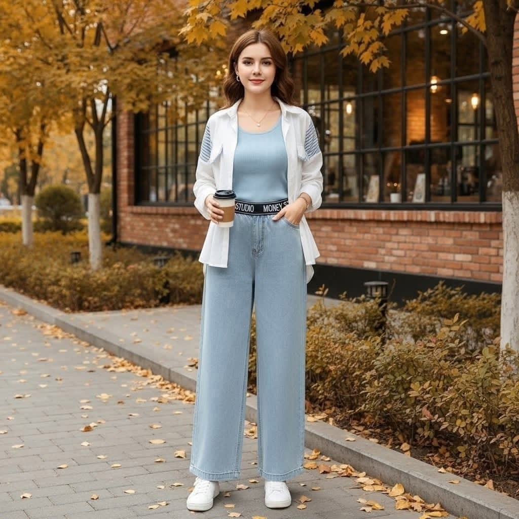 джинсы стильные,модные джинсы,джинсы на полных,широкие джинсы женские,широкие джинсы