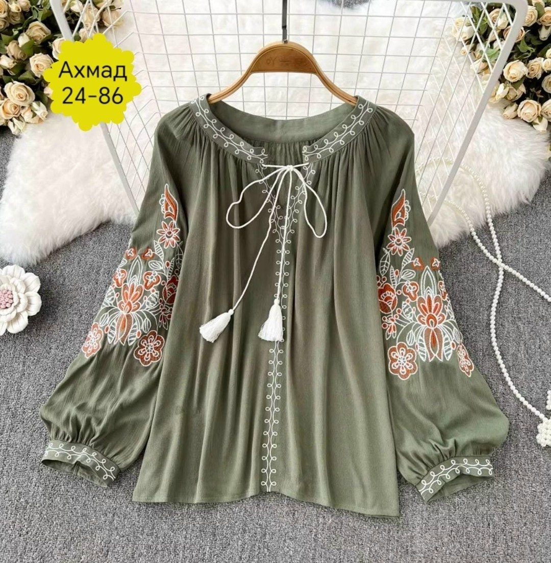 блузка в стиле бохо,блузка с вышивкой,блузка нарядная,одежда в стиле бохо,женская блузка с вышивкой