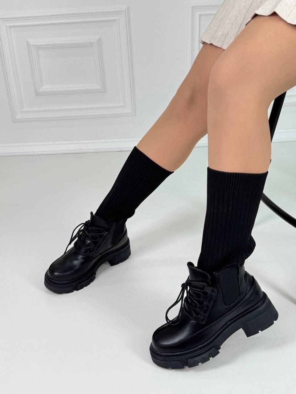 ,ботинки женские,ботинки с чулками,ботинки на платформе,женская
