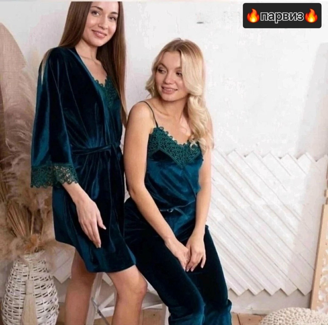 пижама велюр,пижама женская бархатная,пижама комплект,комплект женской пижамы,пижама 4 в 1 женская велюровая