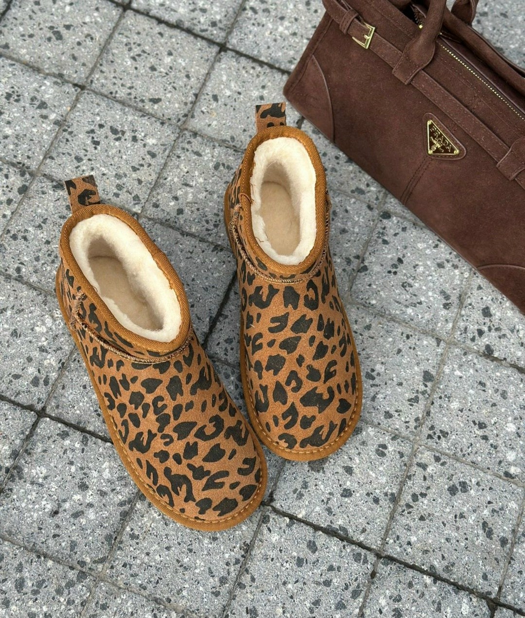 угги женские,леопардовые угги,,женская ,зимние угги