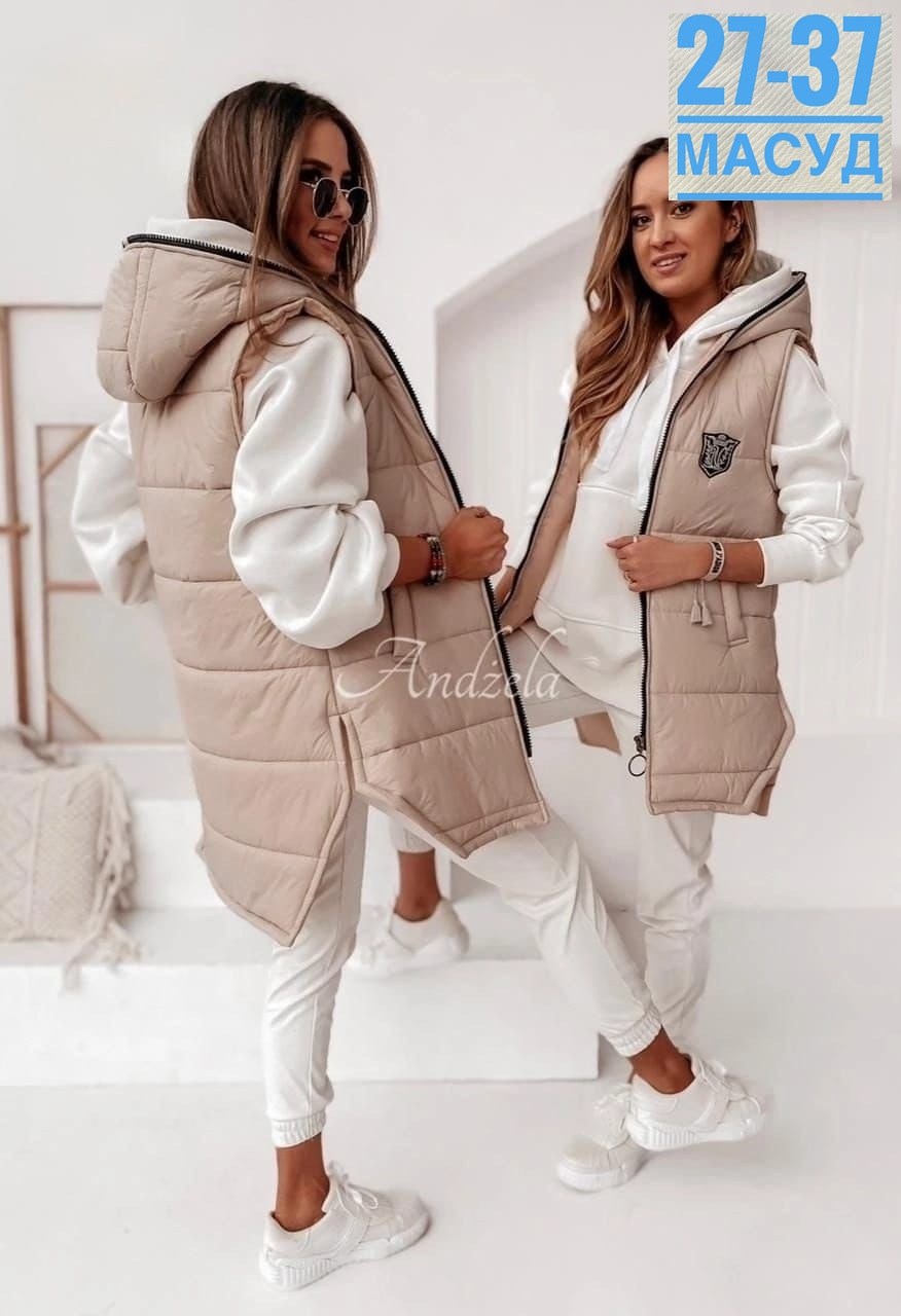 женская жилетка,стильная женская жилетка,модные синтепоновые жилеты,жилетка на синтепоне,жилетка женская удлиненная