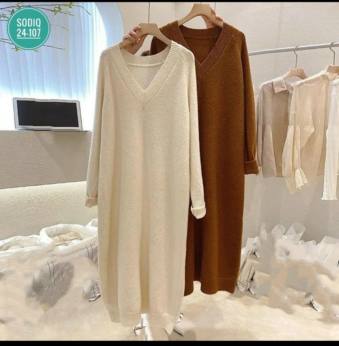 женское повседневное трикотажное длинное платье,трикотажное платье,трикотажное платье свободное,платье прямое,шерстяное платье