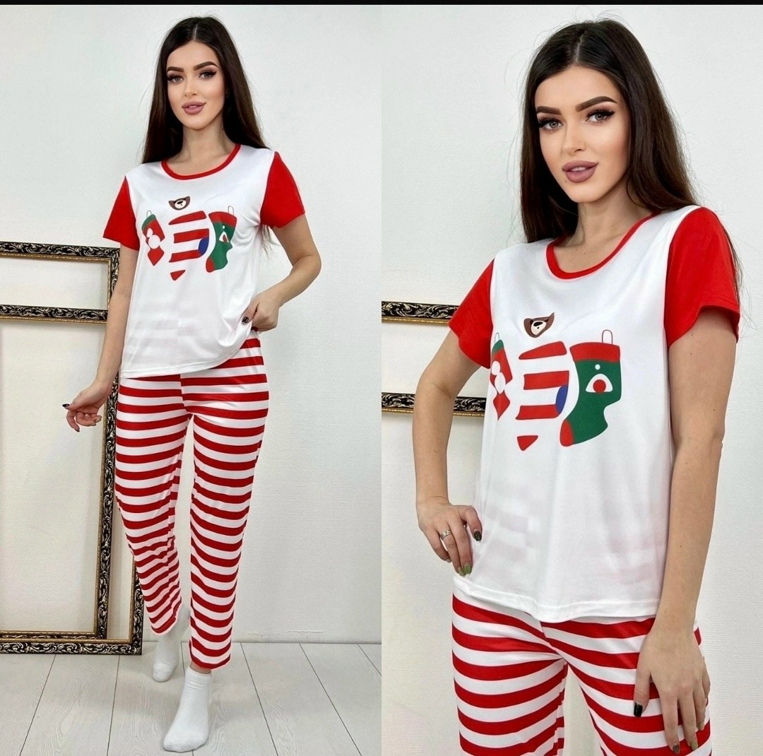 пижама женская новогодняя,пижама новогодняя,комплект пижама,пижама с новогодним принтом,пижама детская новогодняя
