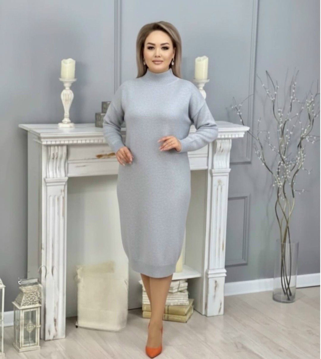 платье вязаное,трикотажное платье,вязаное платье туника,теплое платье,платье вязанное