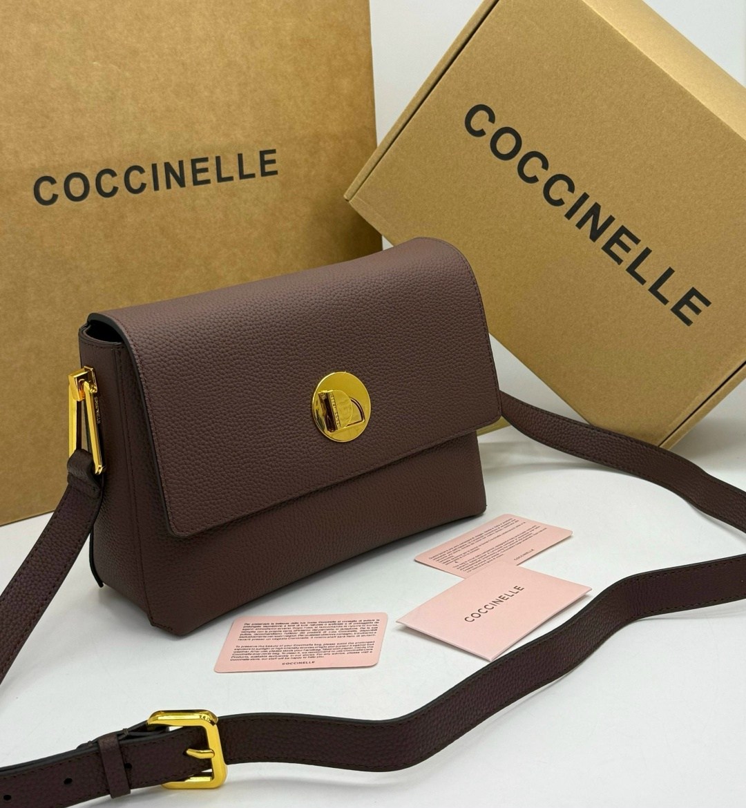 сумка coccinelle,женская сумка coccinelle,coccinelle сумка на плечо,сумки коричневый,сумка