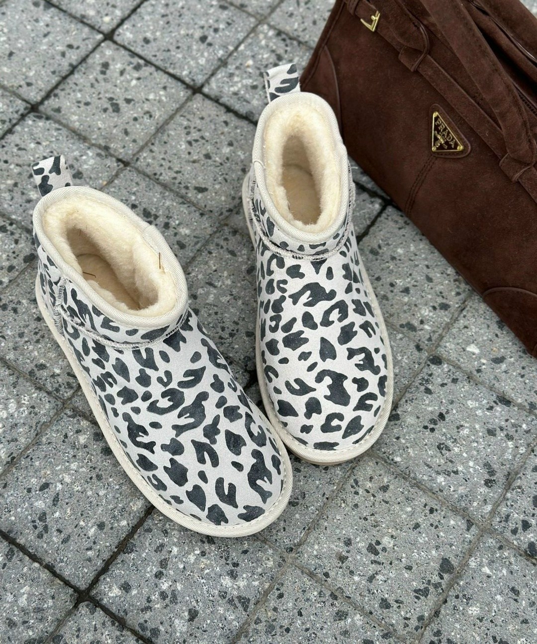 угги женские,леопардовые угги,,женская ,зимние угги