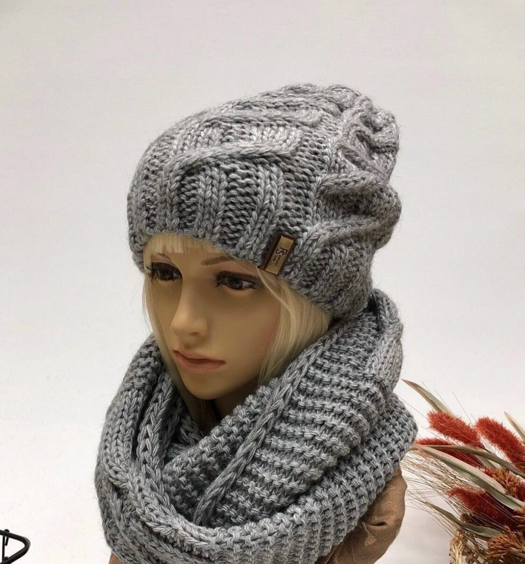 комплект шапка и шарф,комплект женский шапка,комплект шапок,комплект шапка и хомут,комплект шапка снуд