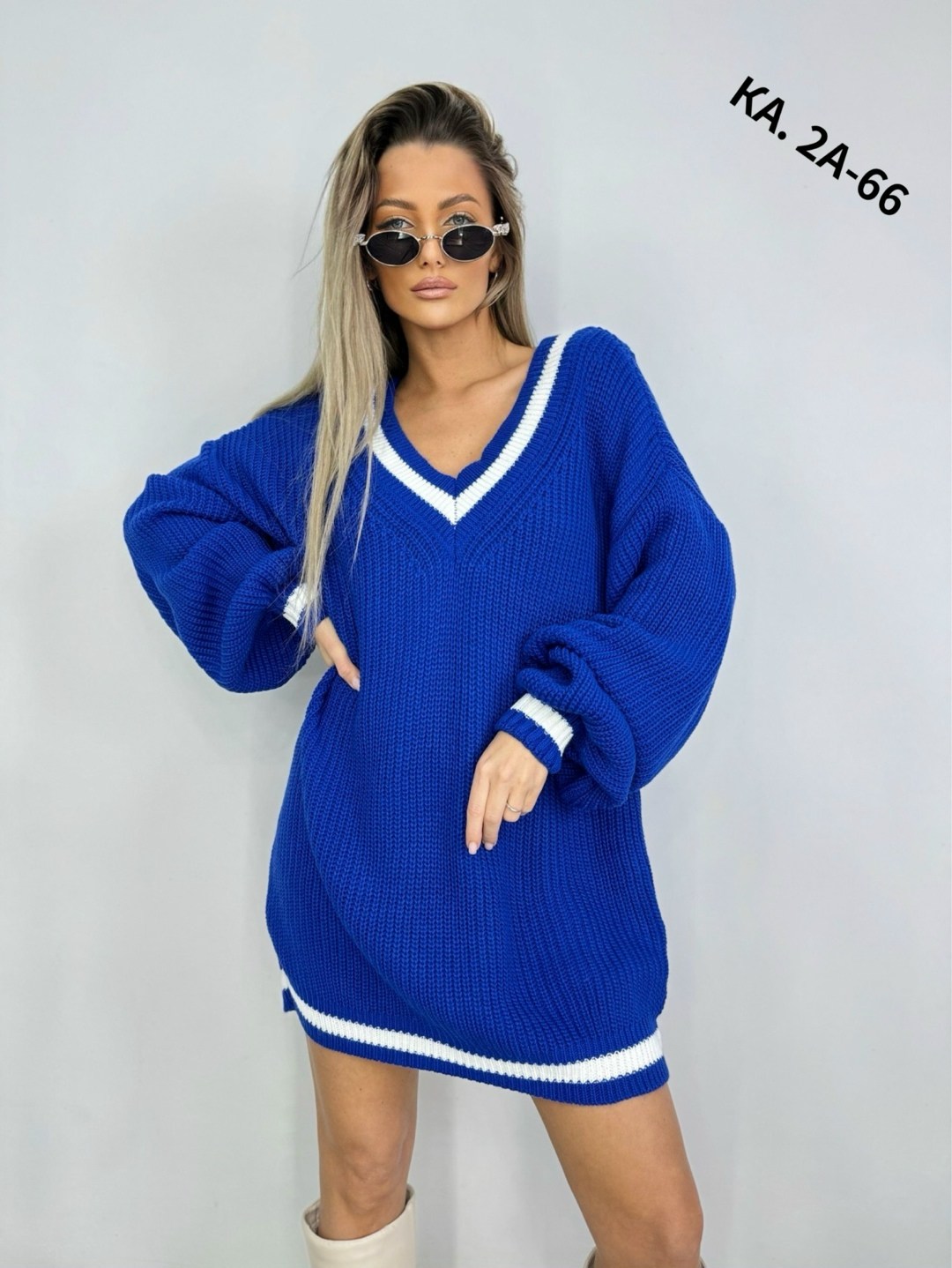 женский свитер оверсайз с v образным вырезом,платье вязаное,вязаная туника,свитер удлиненная,платье свитер вязаное