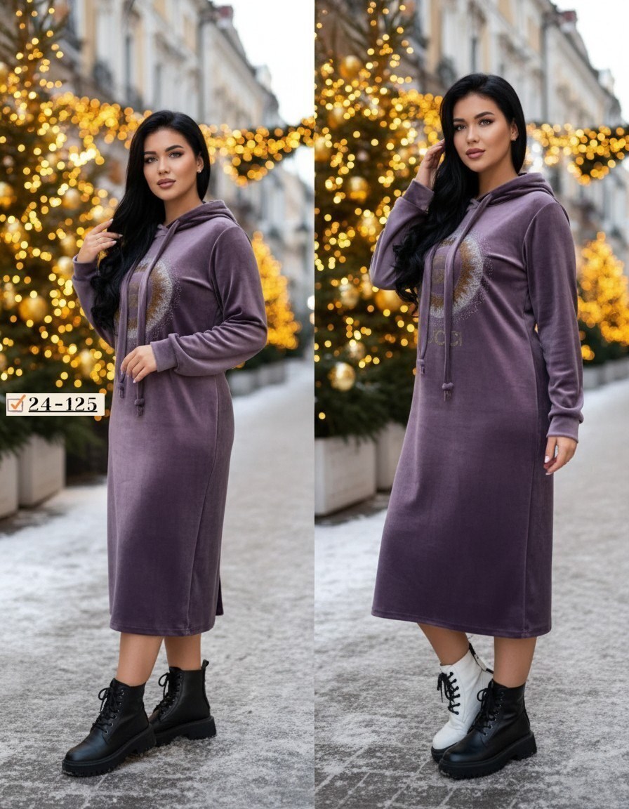 платье велюровое,платье велюр,платье с капюшоном,платье на флисе,спортивное платье