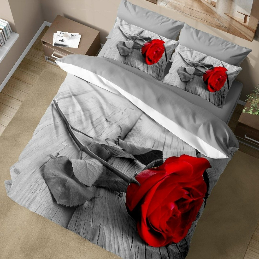 комплект постельного белья,роскошный комплект постельного белья,постельное белье с красными розами,постельного белья,постельное белье 3 d