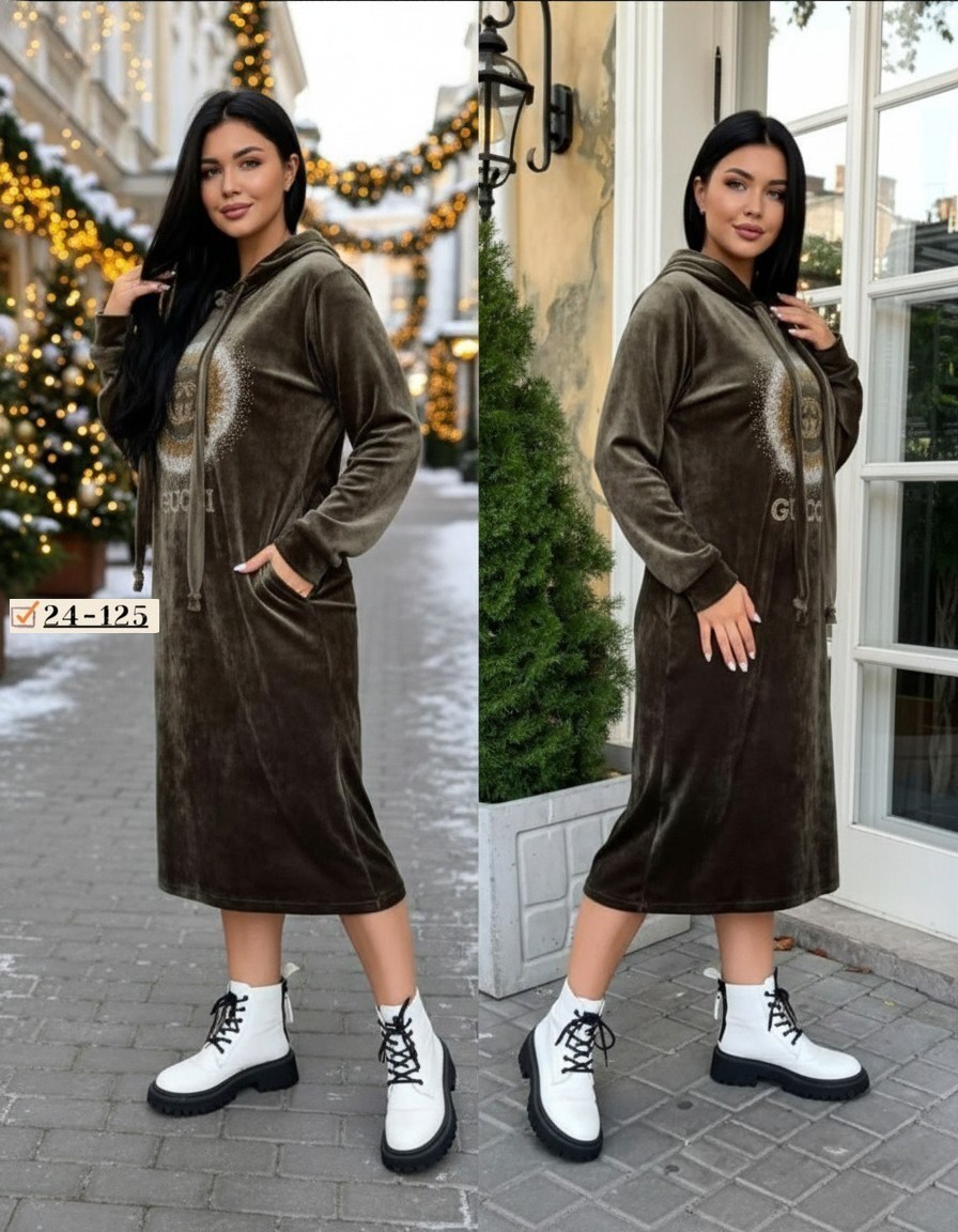 платье велюровое,платье велюр,платье с капюшоном,платье на флисе,спортивное платье