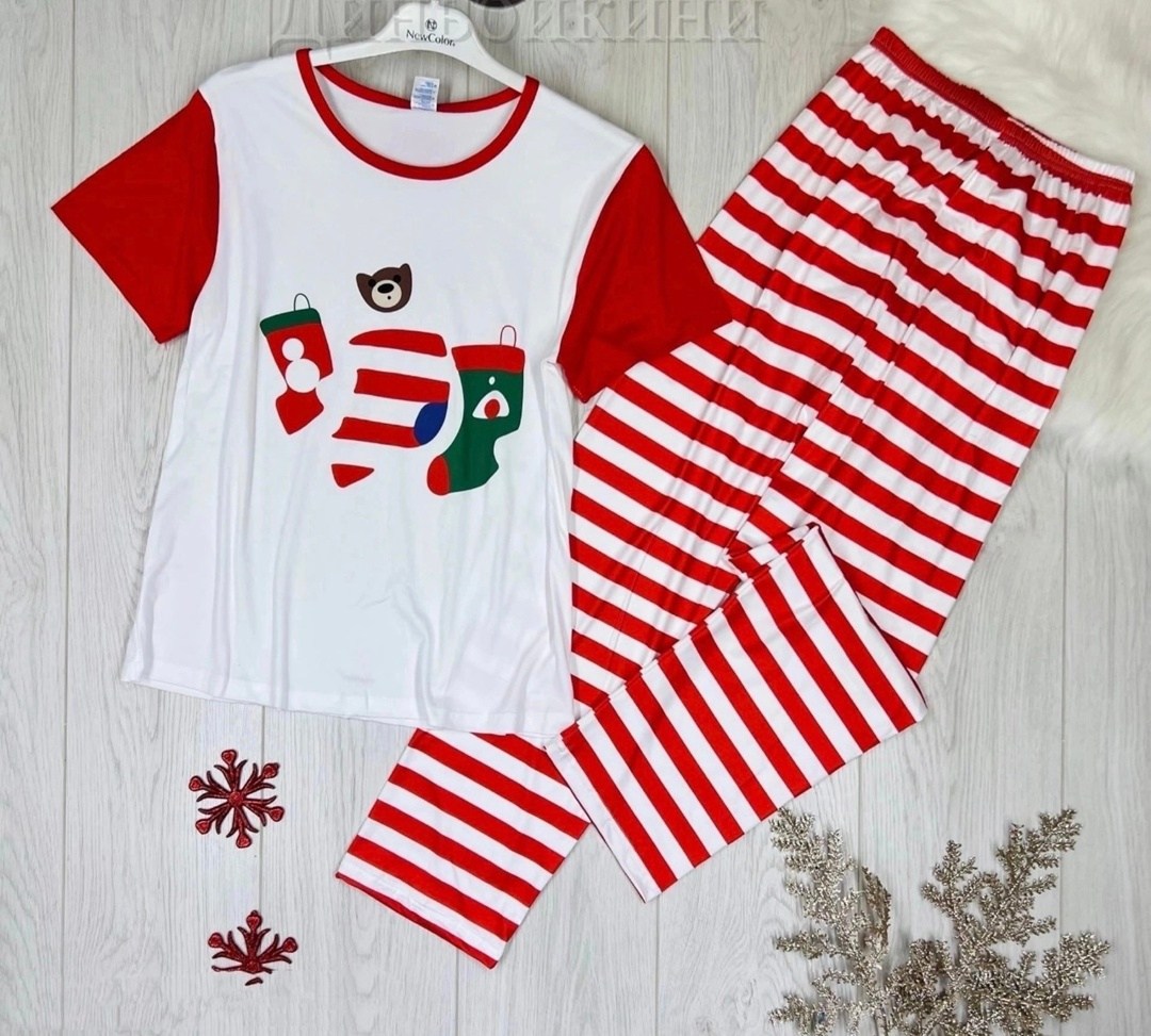 пижама женская новогодняя,пижама новогодняя,комплект пижама,пижама с новогодним принтом,пижама детская новогодняя