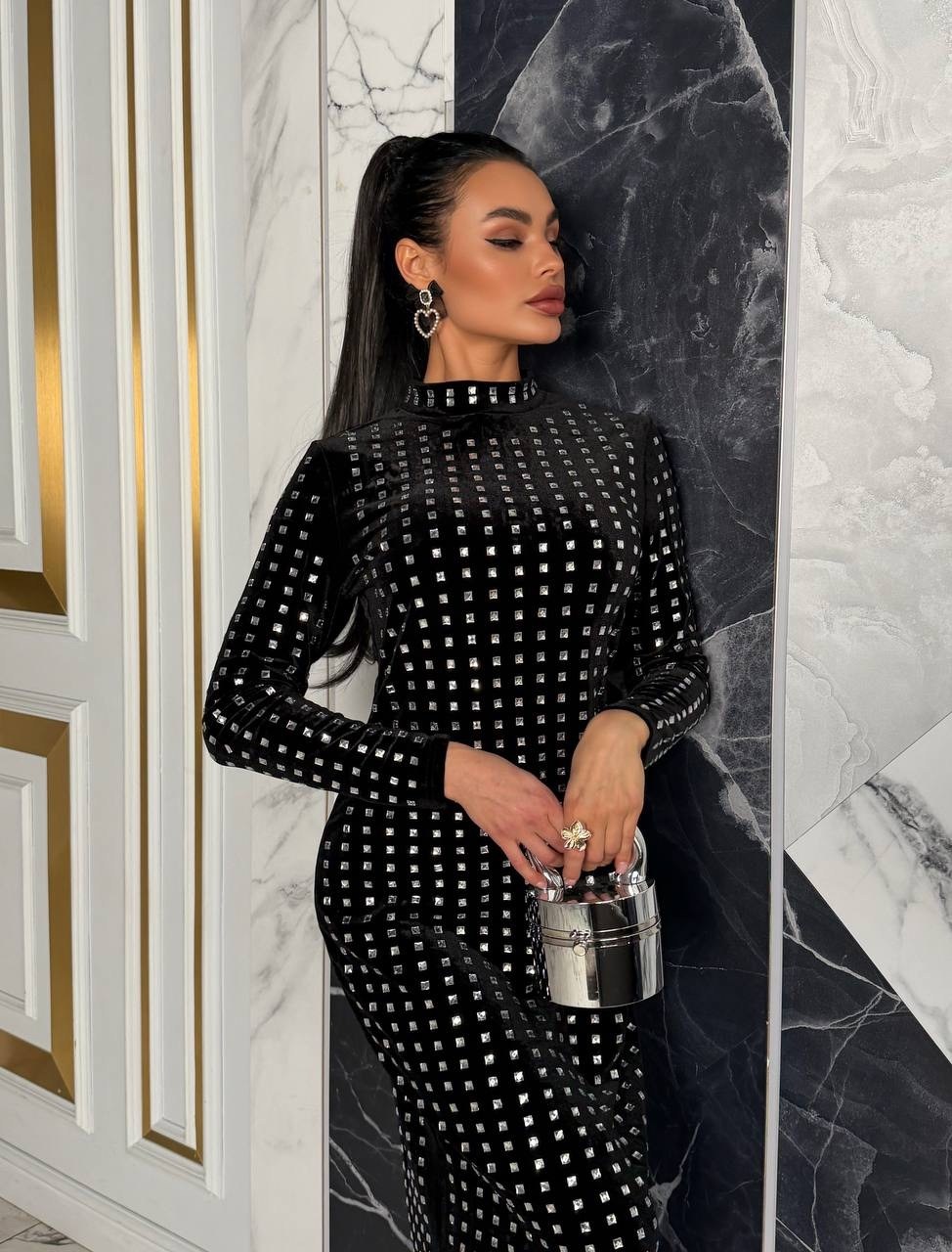 платье,платье черное,платье со стразами,элегантное платье,длинное платье