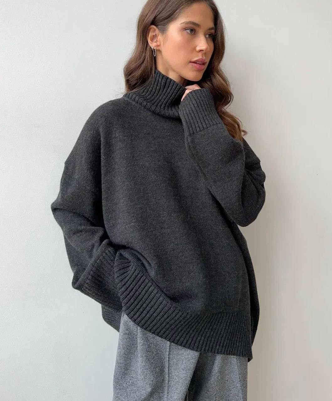 модные свитера,свитер оверсайз с горлом женский,стильный свитер,cвитер оверсайз с горлом,свитер с высоким воротом