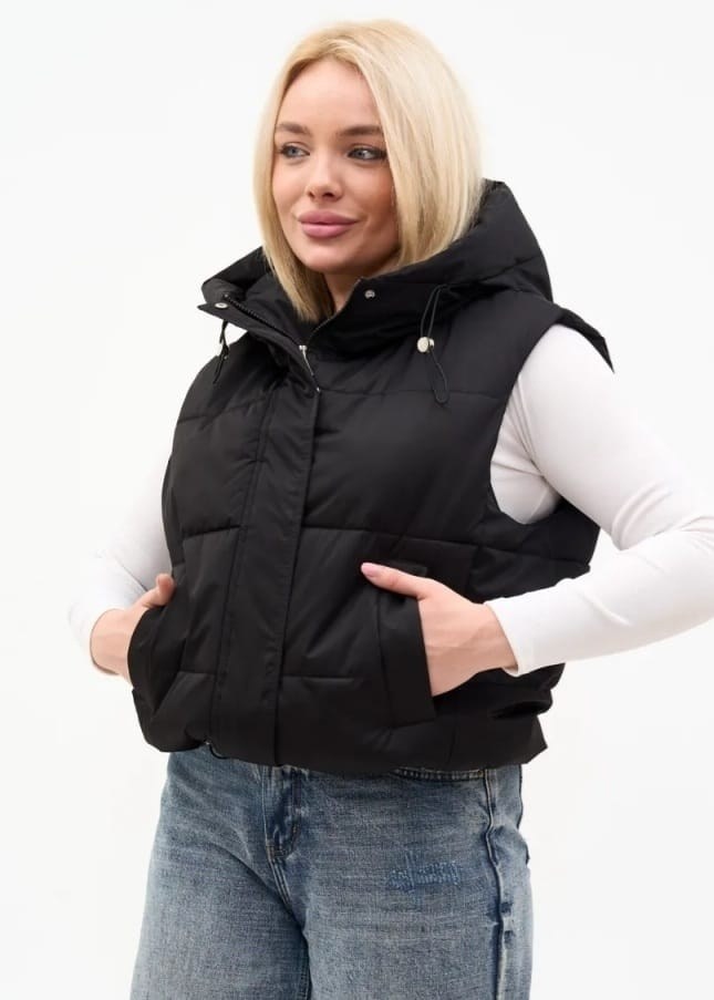 жилетка женская,женские жилеты,жилетка с капюшоном,жилет утепленная,жилетка утепленная