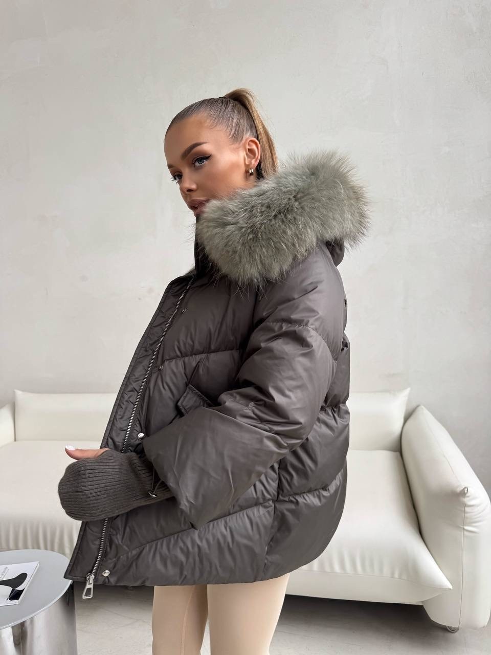 пуховик повседневный,пуховики с натуральным мехом,пуховики с мехом,пуховик женский,пуховик женский с мехом
