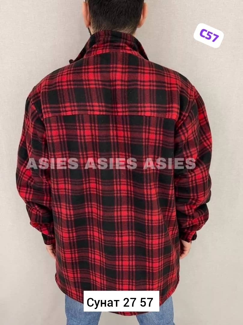 рубашка теплая,рубашка мужская в клетку,рубашка утепленная,рубашка теплая в клетку оверсайз,теплая мужская рубашка в клетку