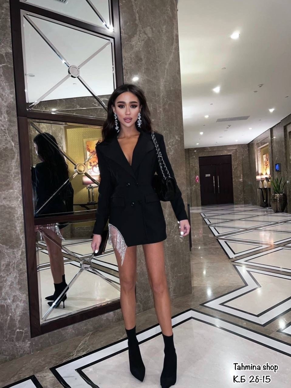 женское платье пиджак,стильное платье пиджак,платье пиджак черное,платье пиджак с бахромой,платье пиджак