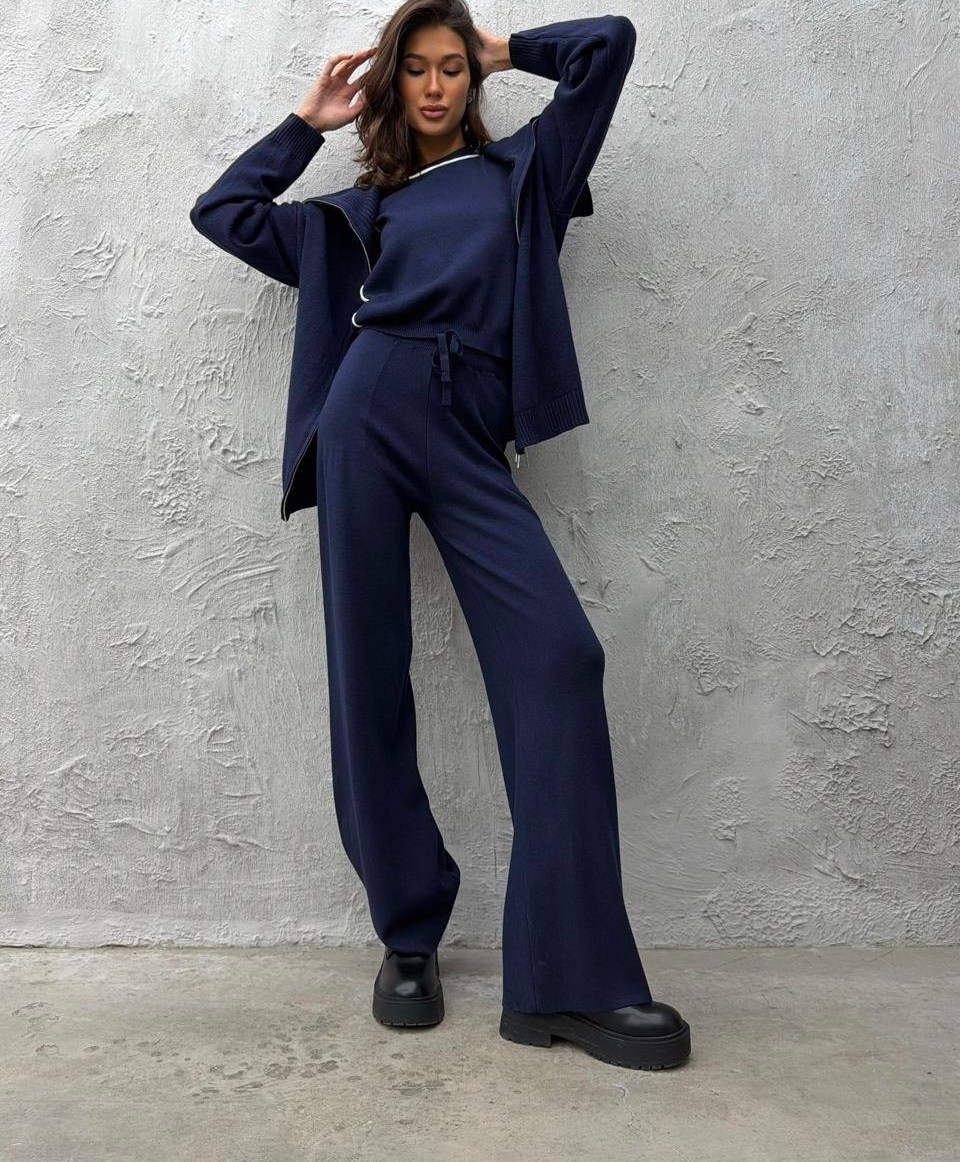 трикотажные костюмы,серый костюм женский,вязаные костюмы,серый брючный костюм,теплый костюм