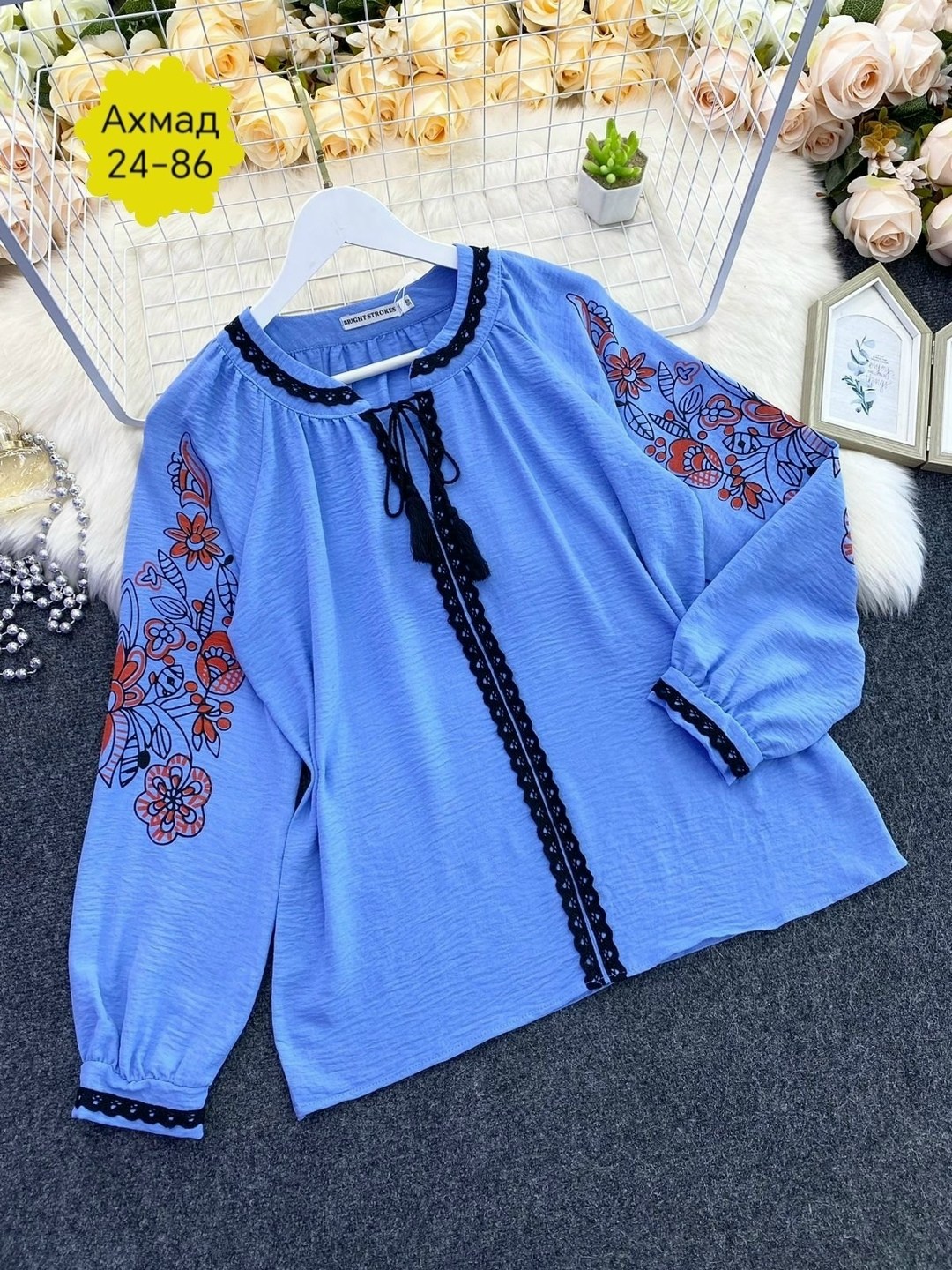 блузка в стиле бохо,блузка с вышивкой,блузка нарядная,одежда в стиле бохо,женская блузка с вышивкой