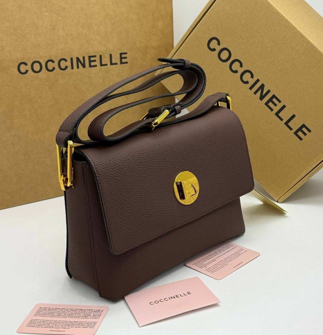 сумка coccinelle,женская сумка coccinelle,coccinelle сумка на плечо,сумки коричневый,сумка