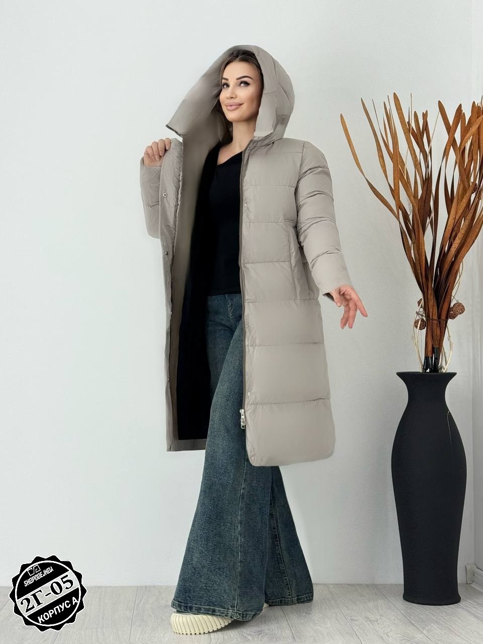 женская куртка зимняя,удлиненная куртка,демисезонный пуховик,куртка женская,пуховик зимний длинный куртка с капюшоном