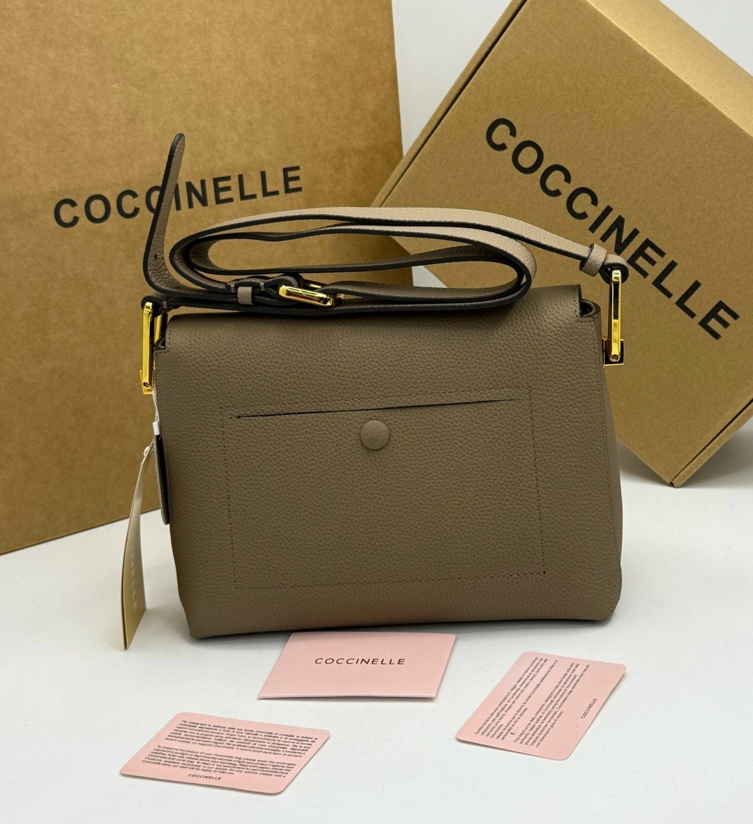 сумка coccinelle,женская сумка coccinelle,кожаная сумка coccinelle,сумка,сумки коричневый