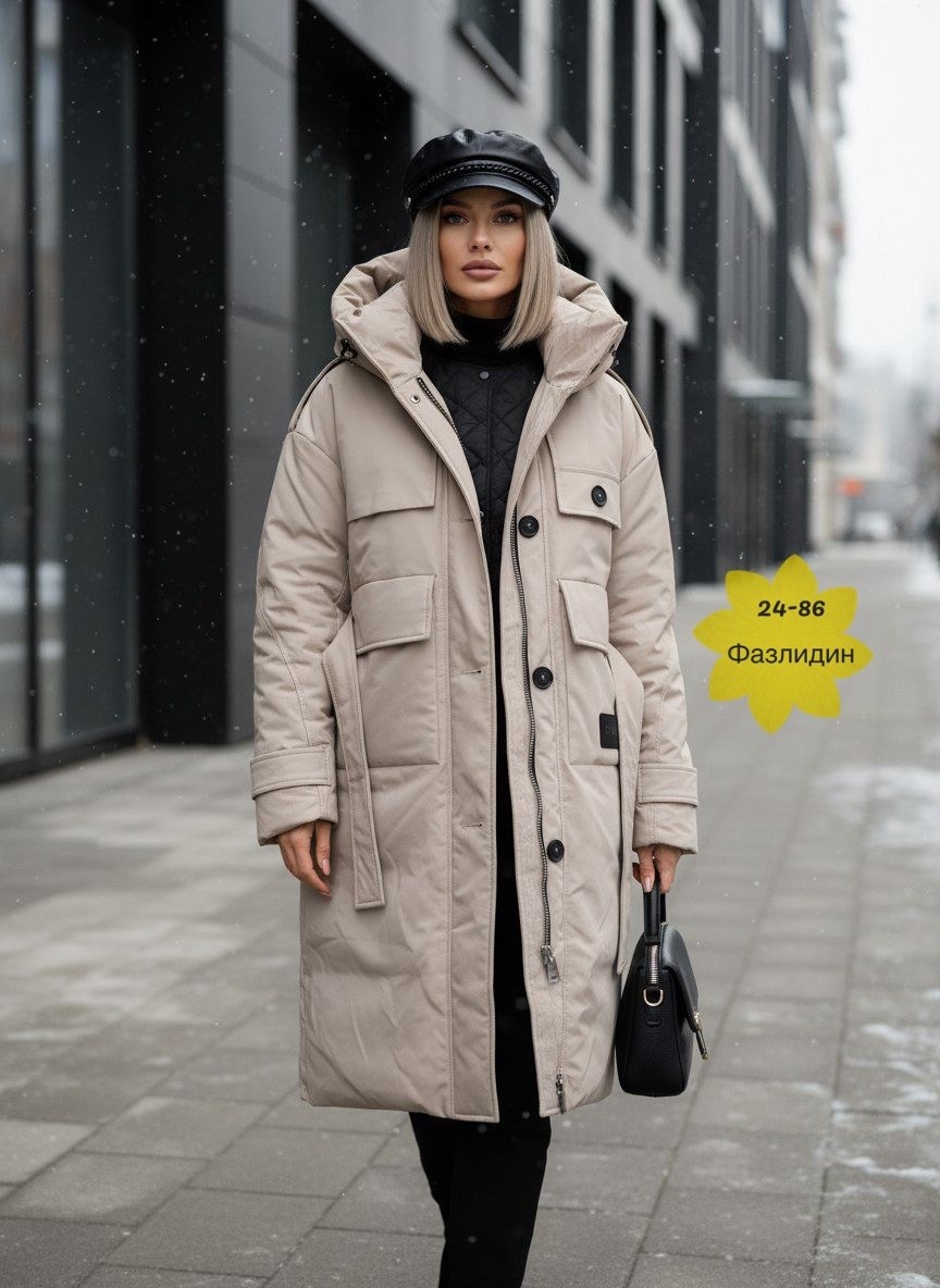 пуховик удлиненный,бежевый пуховик,удлиненная куртка,зимняя куртка женская,женские пуховики