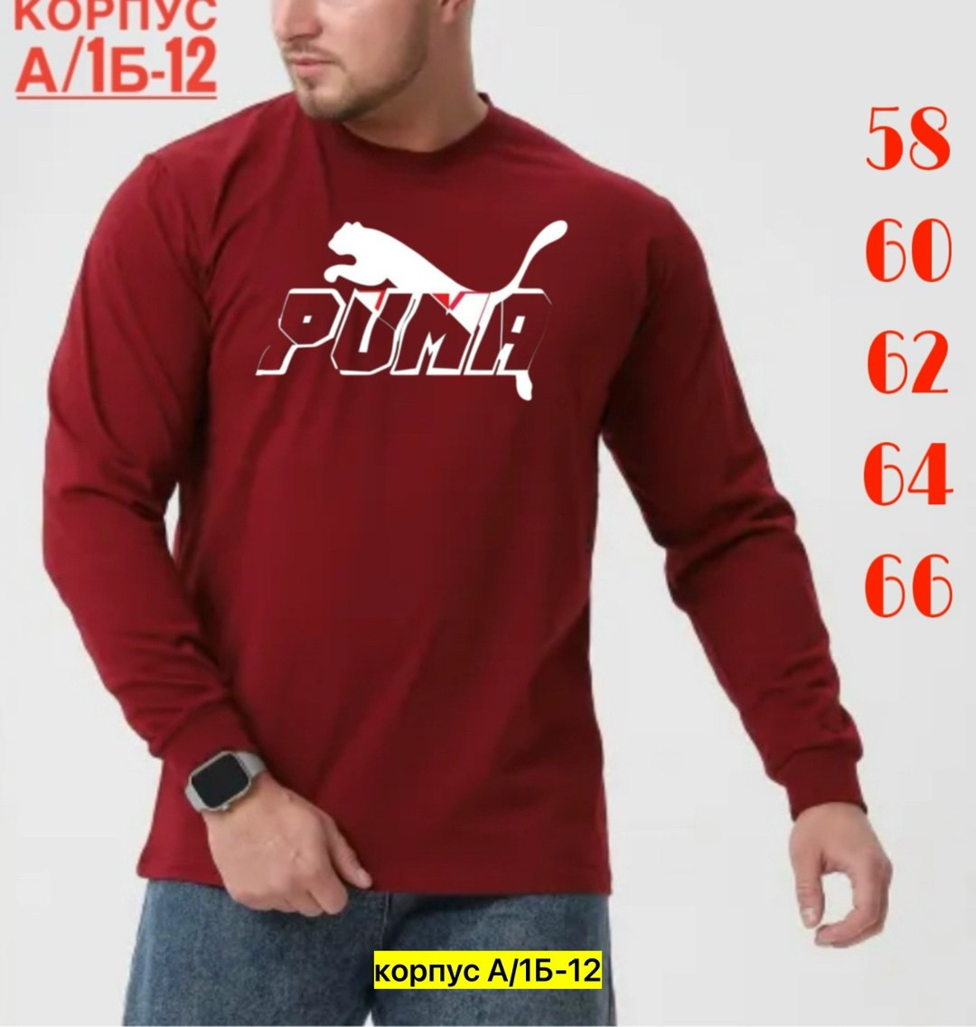 лонгслив puma,свитшот puma,мужские свитшоты,кофта мужская,свитшот мужская